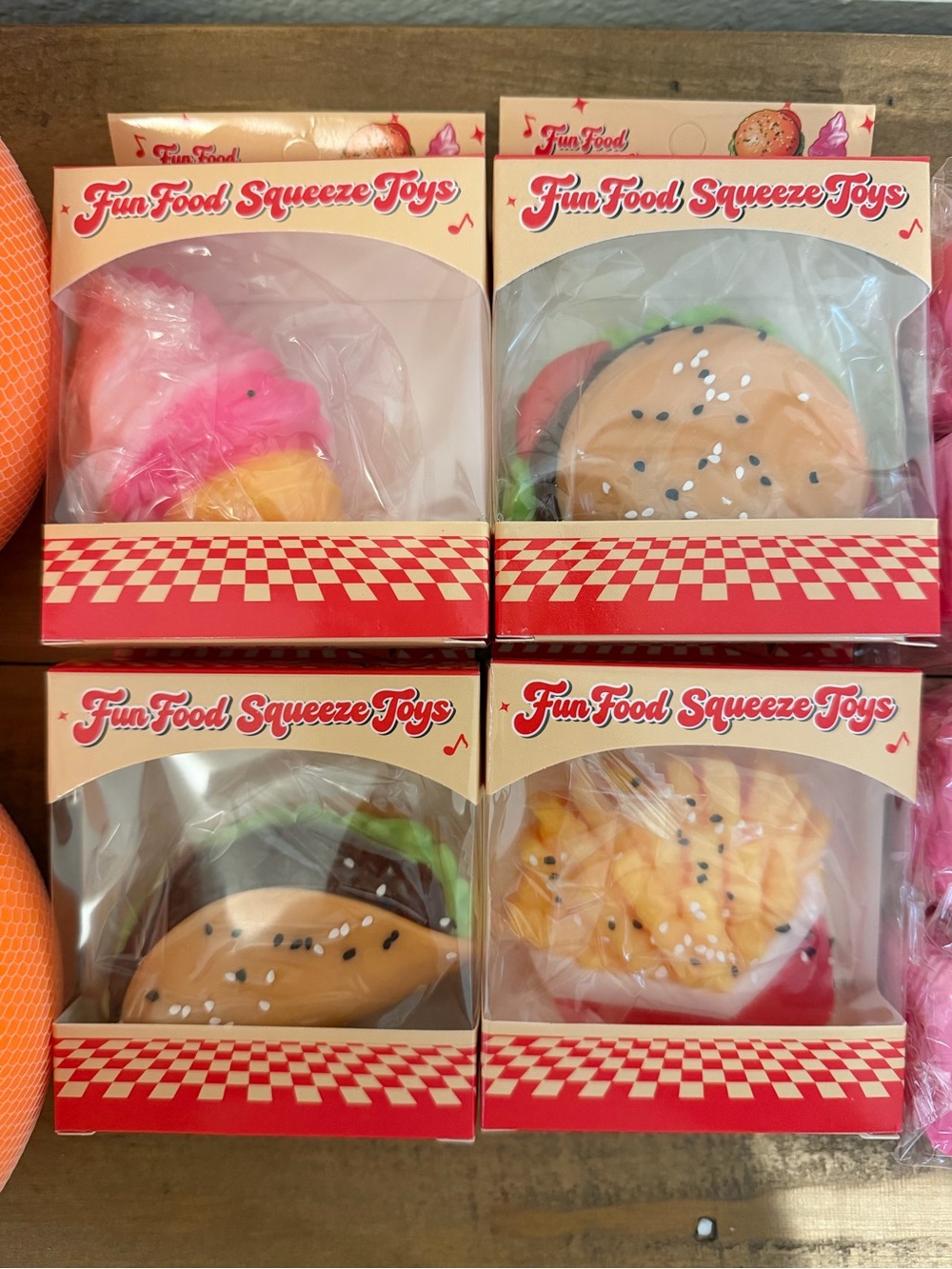 NWT food squeeze toy 4 bundles squishy